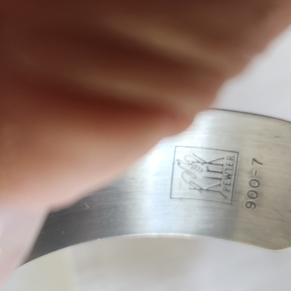 Floral Pewter Cuff Bracelet - Picture 3 of 3